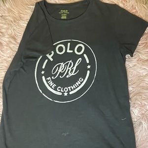 Grey polo womens shirt